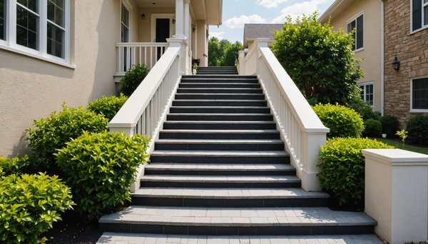 Découvrez les avantages d'un escalier extérieur en résine esthétique et durable
